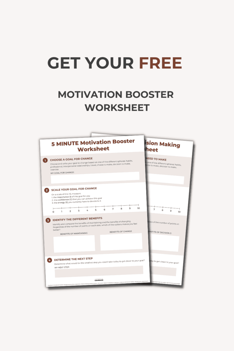 Get your free motivation booster worksheet