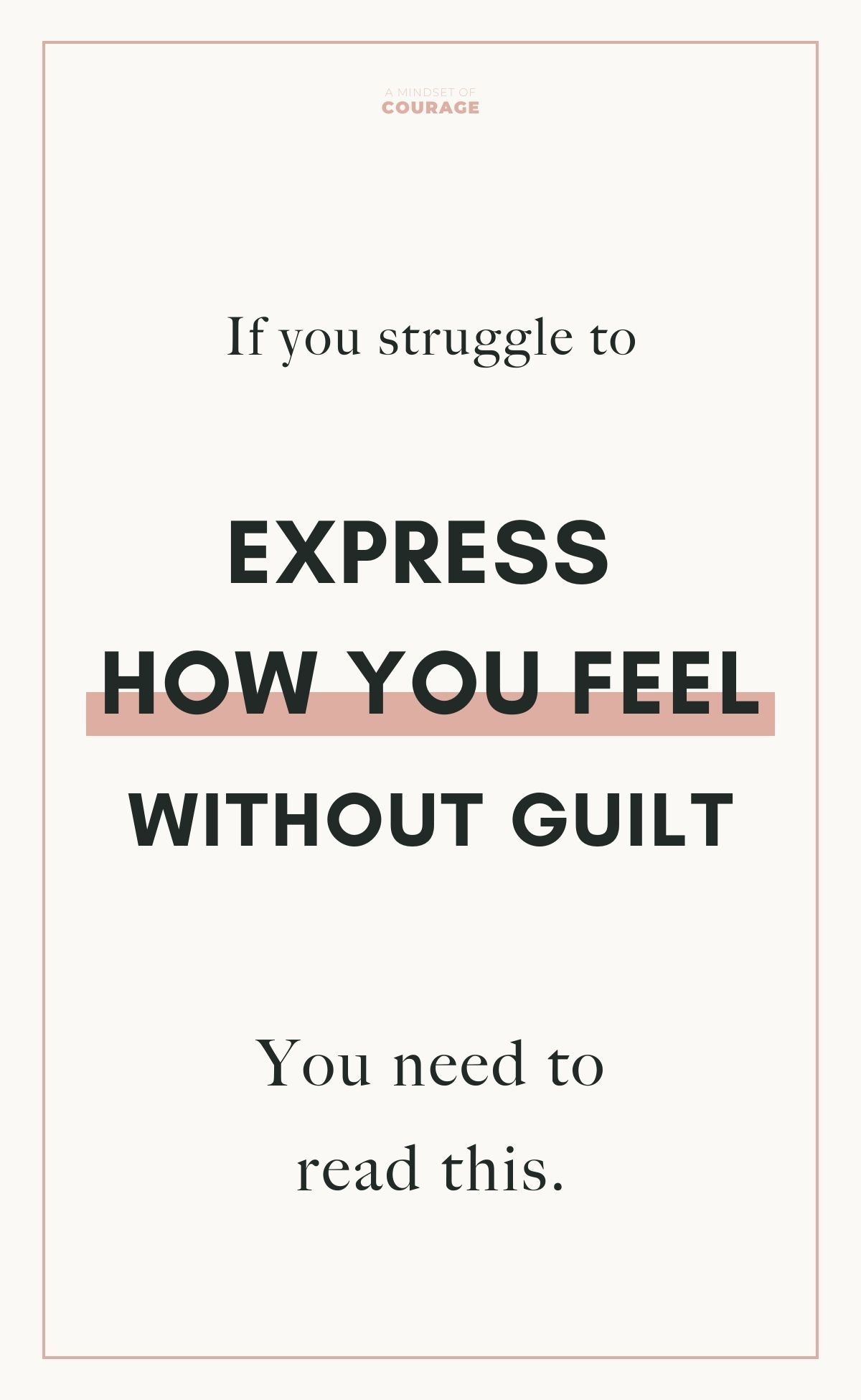 How to Be Free of Guilt in Relationships