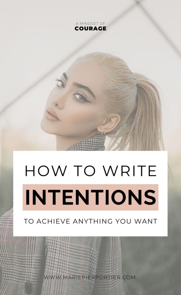 How to write intentions to achieve anything you want pinterest cover