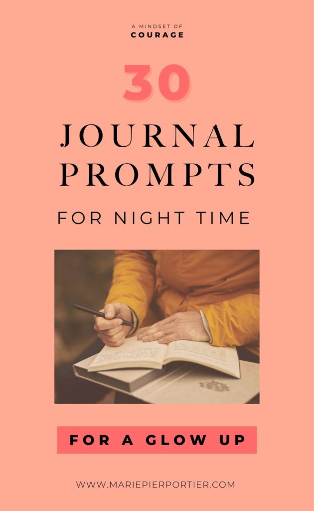 30 journal prompts for night time pinterest