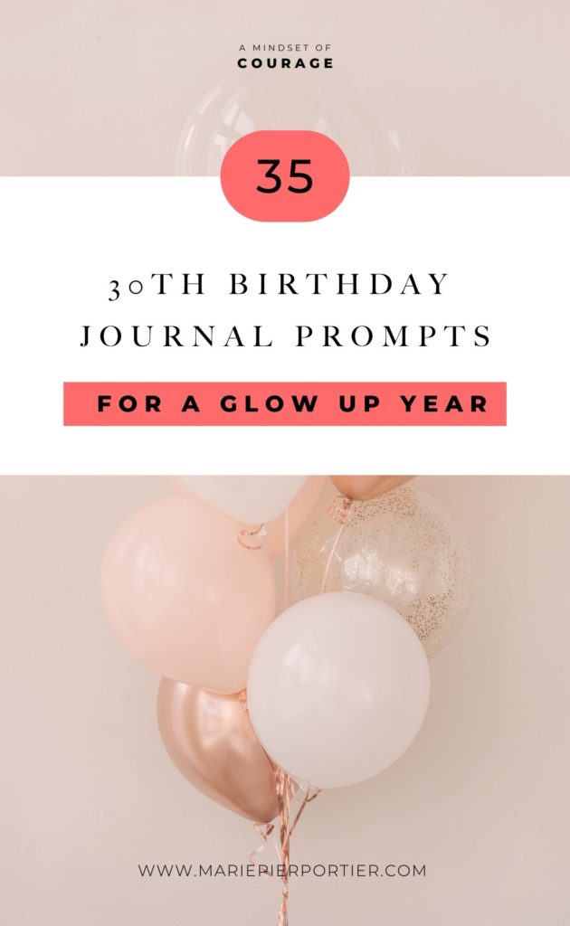 35 birthday journal prompts for a glow up year