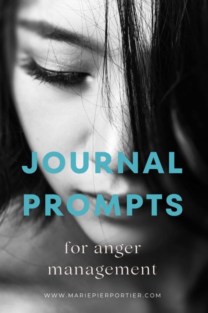 woman - journal prompts for anger management