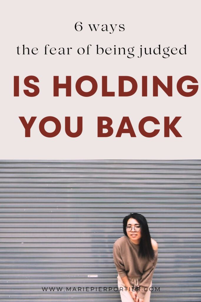woman - 6 Reasons why the fear of being judged is holding you back pinterest image