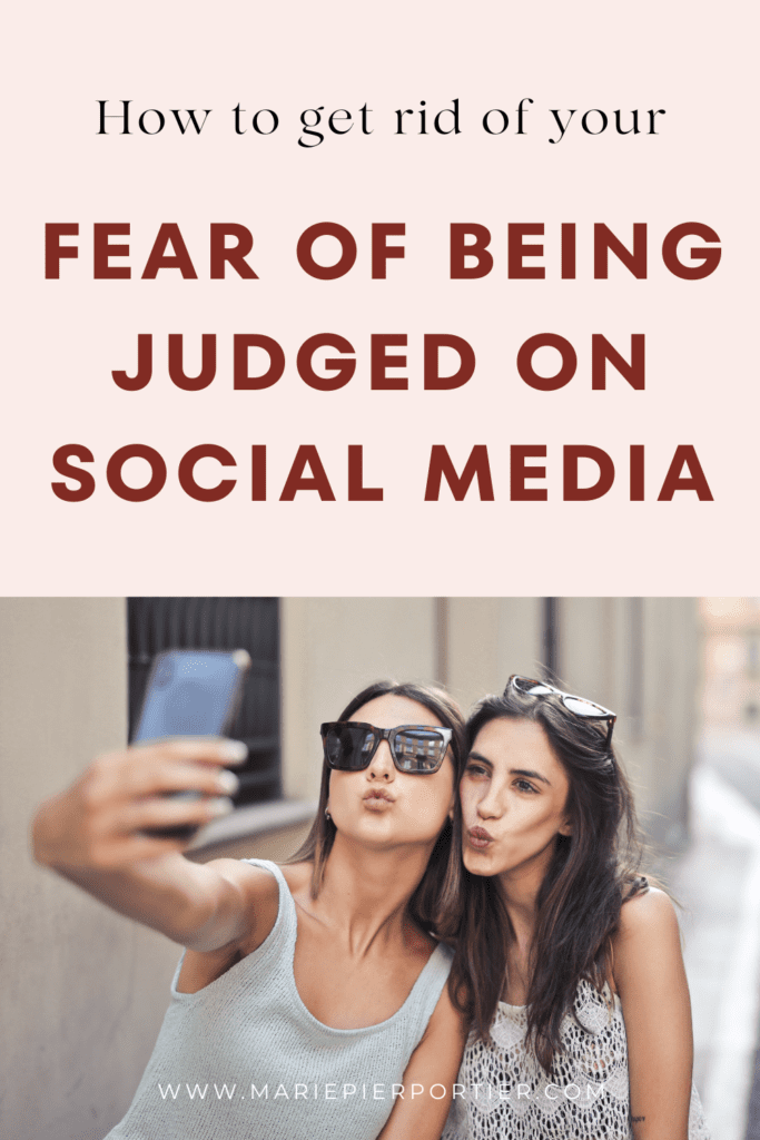 2 women taking a selfie - fear of being judged on social media