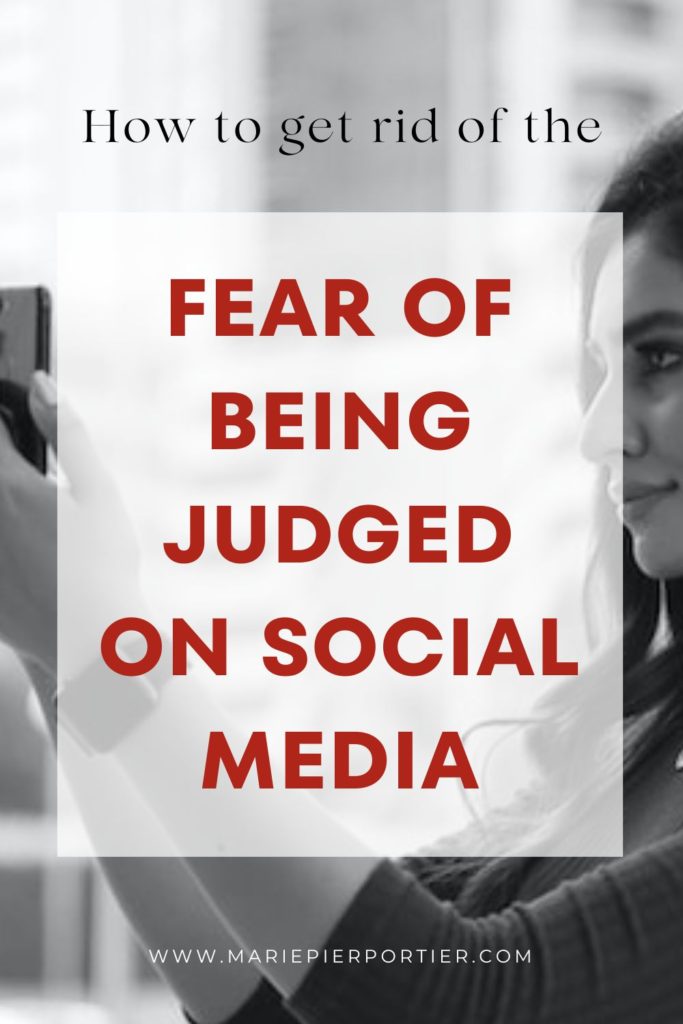 How to get rid on the fear of being judged on social media - woman taking a selfie